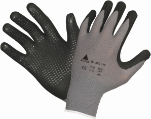 Nitril-Noppen-Schutzhandschuh
Spezial Padua Grip* grau/sw. 
EN 21420 / EN 388 - Detail 1