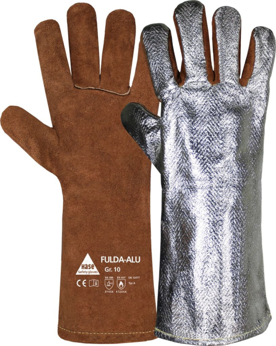 Schweißer-Schutzhandschuh 
FULDA-ALU Gr. 10* - EN 12477-B
Sebatanleder-Ausführung - Detail 1