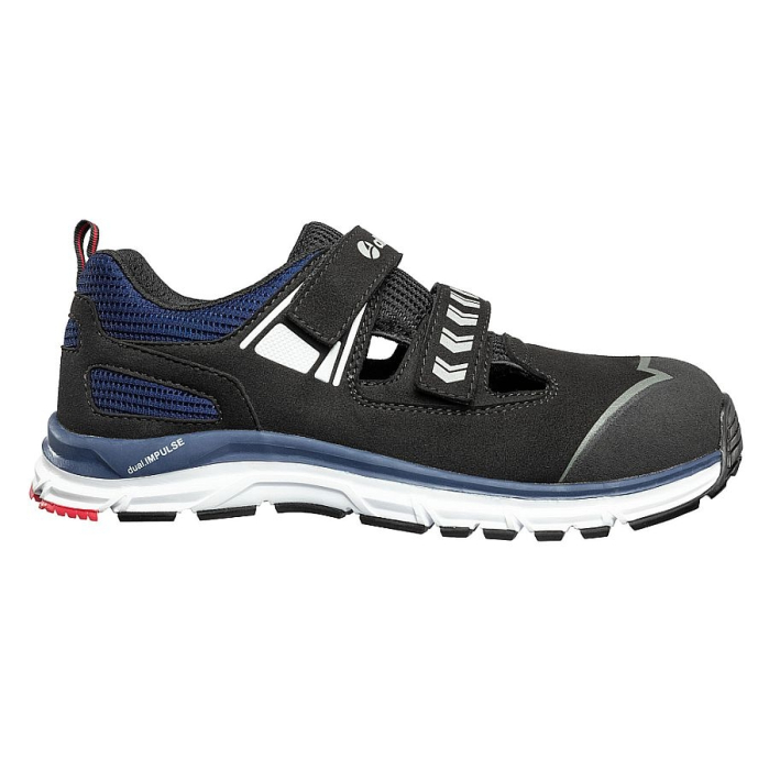 Sicherheitssandale
Mod. IMPULSE BLACK Easy schwarz/blau
EN ISO 20345 S1 ESD HRO