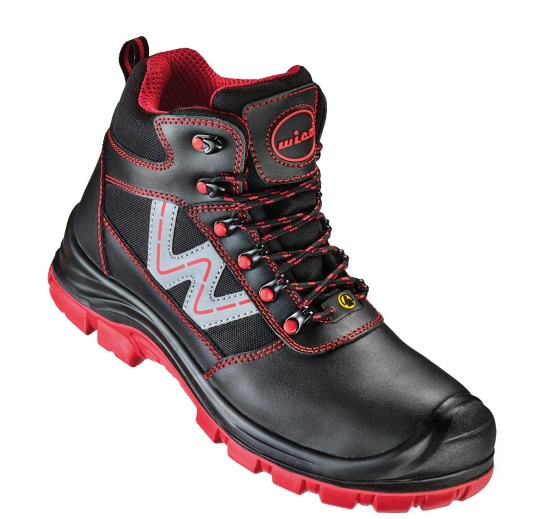 Sicherheitshalbstiefel LAGOS
schwarz/rot
EN ISO 20345 S3 - Detail 1