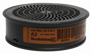 SUNDSTRÖM Gasfilter SR 218 A2
EN 141 - Kennfarbe braun
gegen organische Gase/Dämpfe - Detail 1