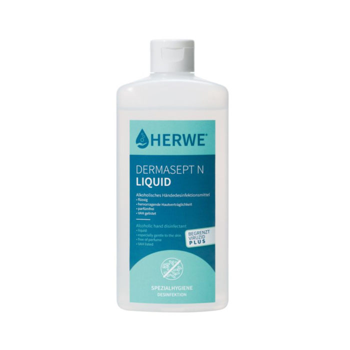 HERWE DERMASEPT N LIQUID
Händedesinfektion
1000 ml Euro-Spenderflasche - Detail 1