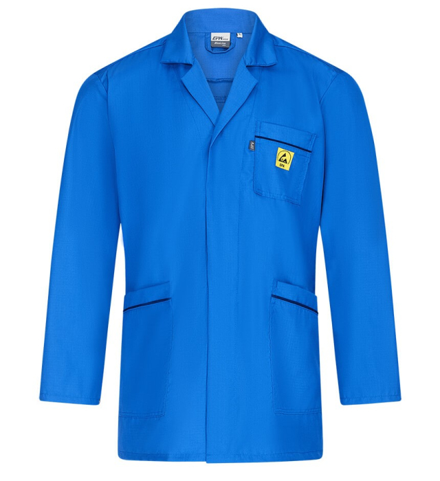 AID-ESD-Berufsmantel blau*
DIN EN 61340-5-1 - Detail 1