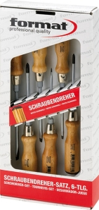 SCHRAUBENDREHER-SATZ
6TLG. HOLZH.       FORMAT