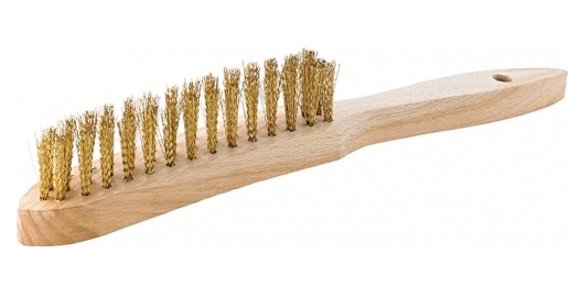 FORMAT Messing-Drahtbürste
5-reihig gewellt 0.3 mm Draht - Detail 1