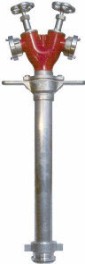 Hydrantenstandrohr DN 80
Abgänge 2xC/2