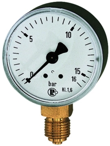 Manometer NG63 mm 0-16 bar
G 1/4