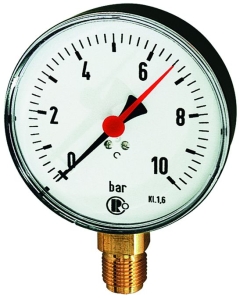 Manometer NG100 mm 0-10 bar
G 1/2