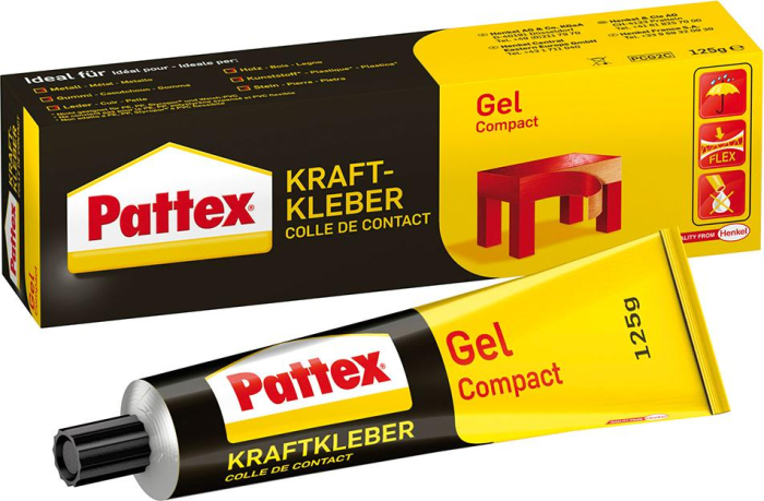 Pattex-Compact Kontaktkleber
Gel 125-gr-Tube
UN 133 Klebstoffe 3 III - Detail 1