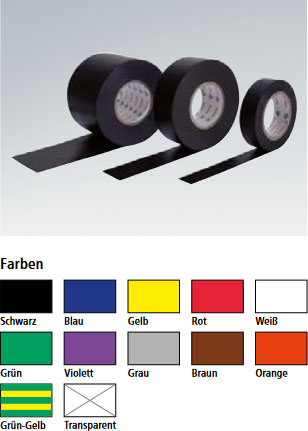 Elektro-Isolierband grün-gelb
10 mtr x 19 mm breit x 0.15 mm - Detail 1