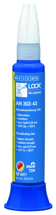 Schraubensicherung mittelfest
AN 302-43/50-ml-Flasche*
mittelviskos - Detail 1