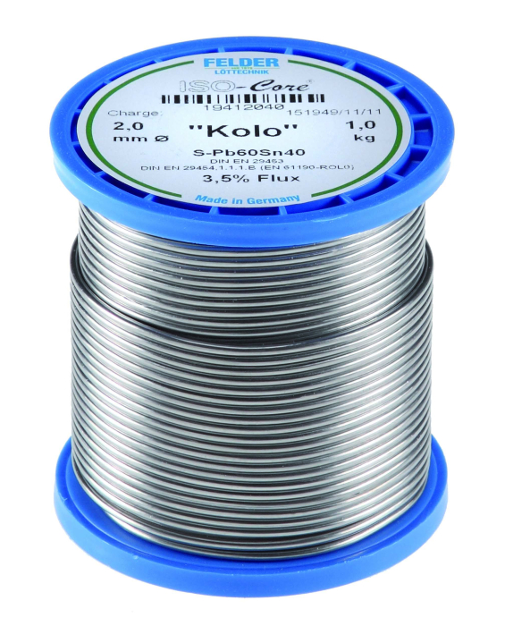 Kolo.-Lötzinn-Draht SN 40%
3.0 mm 250-gr-Ro. - Detail 1