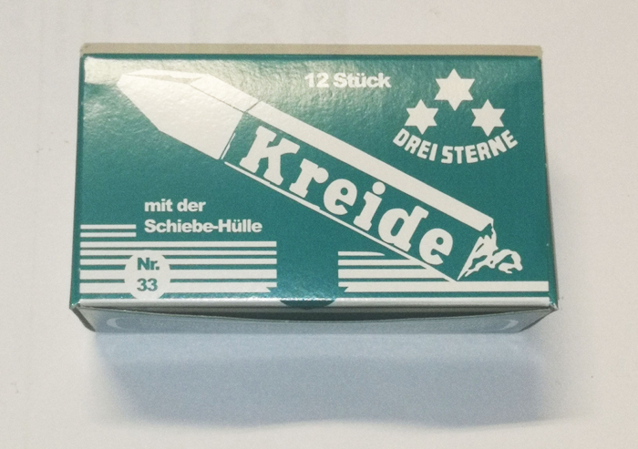 Schulkreide weiß/viereckig
papiert - VE = 12 Stück - Detail 1