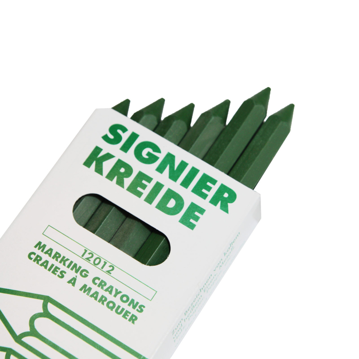 Ölsignierkreide - 6eckig grün
120 x 12 mm - Pack = 12 Stück - Detail 1