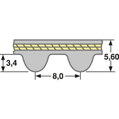 GATES ZR GT4 1040 8MGT 20
PowerGrip GT4 - Detail 1