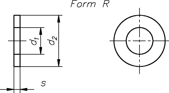 DIN 440 vz. Form R 6.6x22x2 mm
Scheiben - Detail 1