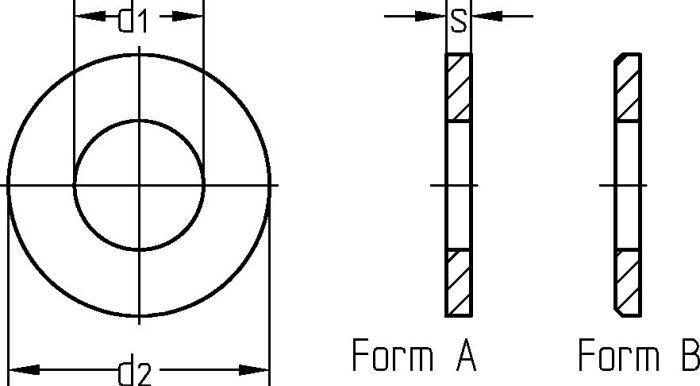 DIN 125 A2 15.0 x 28 x 2.5 mm
U-Scheibe - Detail 1