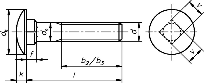 DIN 603 A2 M 12 x 120 mm
Schlossschraube - Detail 1