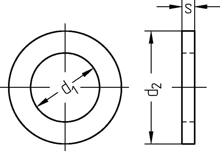 DIN 988  PS  70 x  90 x 0.5
Passscheiben - Detail 1