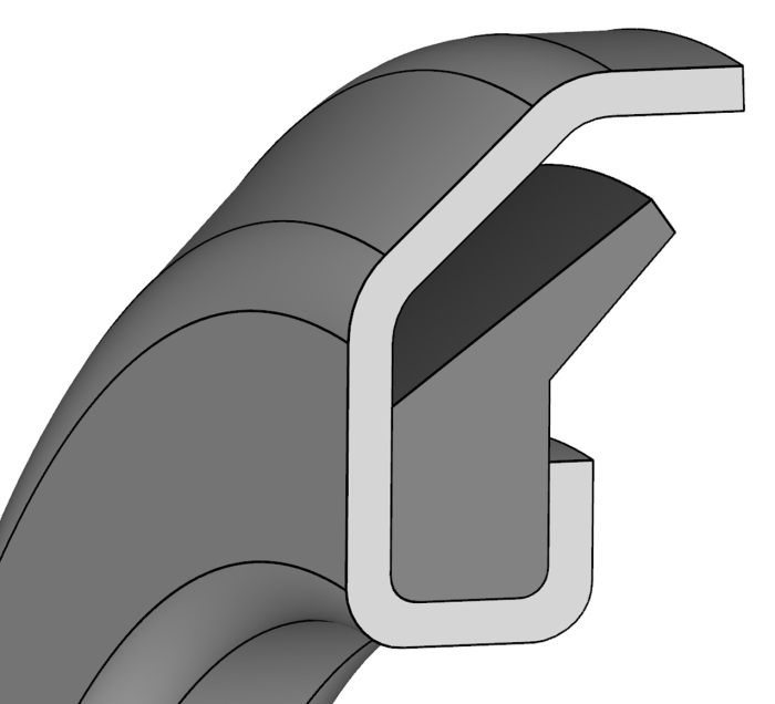 Axialdichtung, NBR/Metall
9RB 15 - 15 x 32 x 4 mm - Detail 1