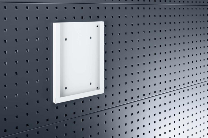 Prospekthalter A4
B224xT20xH302 mm
für Lochplatten - Detail 1