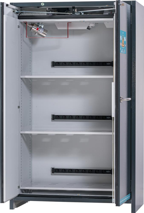 Sicherheitsschrank
ION-ULTRA-90 RAL 7016
3x Steckdosenleiste - Detail 1