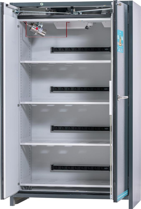 Sicherheitsschrank
ION-ULTRA-90 RAL 7016
4x Steckdosenleiste - Detail 1