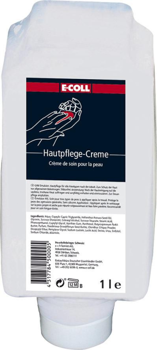 Hautpflegecreme
1L Flasche für V-Spender
E-COLL - Detail 1