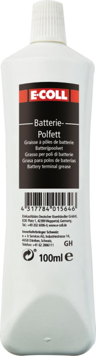 Batteriepolfett
100ml Tube
E-COLL - Detail 1