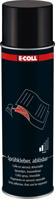 Sprühkleber, ablösbar
500 ml transparent
E-COLL - Detail 1