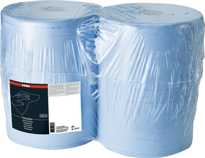 Putzpapier blau, 3-lagig,
1.000 Blatt 38x36cm
E-COLL - Detail 1