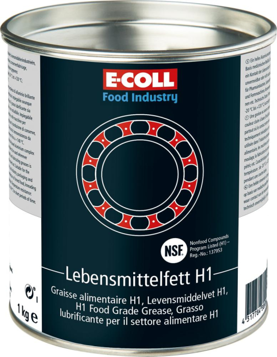 Lebensmittelfett, NSF H1
1kg Dose
E-COLL - Detail 1