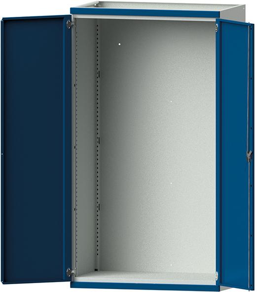 Schrankgehäuse
B1085xT630xH1950mm
RAL7035/5010 o.Mittelwand - Detail 1