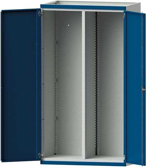 Schrankgehäuse
B1085xT630xH1950mm
RAL7035/5010 m.Mittelwand - Detail 1