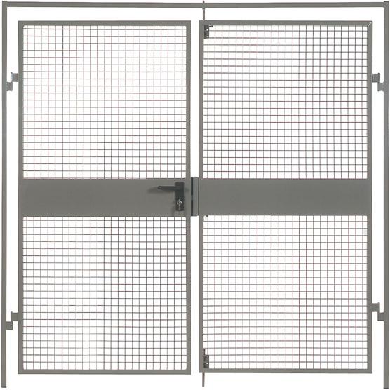 Doppelflügeltür
Trennwandsystem Vario
B2550xH2200 mm RAL 7037 - Detail 1