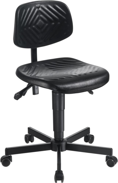 Arbeitsstuhl
Pu-Schaum schwarz
Sitzhöhe 500-640 mm - Detail 1
