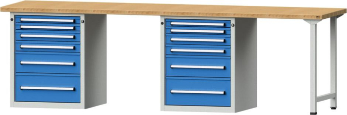 Anke Kombi-Werkbank
B2800xT700xH840mm
RAL7035/5012 BMP: 40 mm - Detail 1