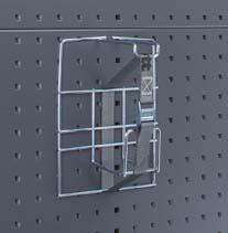 Kabelhalter mit Gurt
B195xT300xH130 mm
für Lochplatten - Detail 1