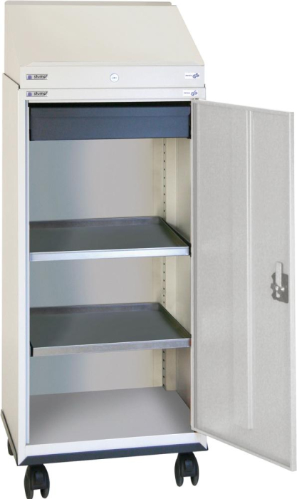 Schreibpultschrank
B500xT500xH1310 mm
RAL7035 - Detail 1