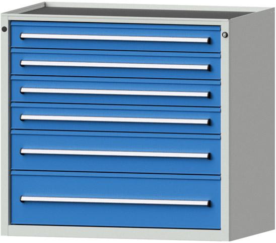 Anke Schubladenschrank
B1060xT700xH980mm
RAL 7035/5012 - Detail 1