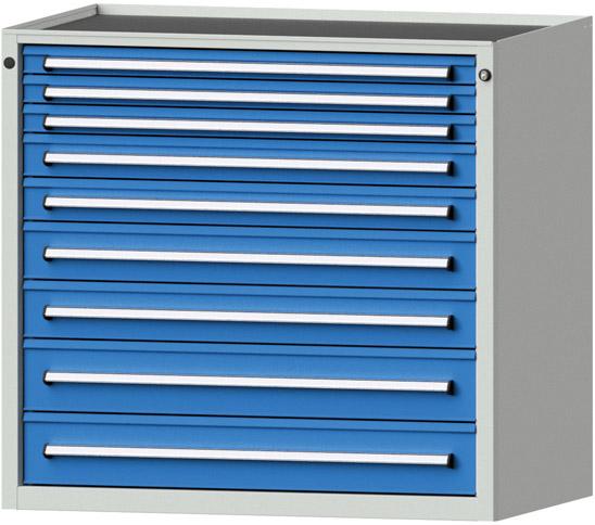 Anke Schubladenschrank
B1060xT700xH980mm
RAL 7035/5012 - Detail 1