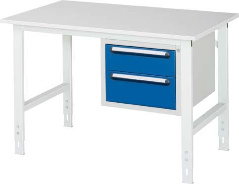 Arbeitstisch Tom
B1250xT800xH760-1000mm
RAL 7035 Tragkraft 500kg - Detail 1