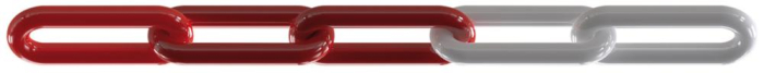 Kunststoffkette PE
L25 m rot/weiß - Detail 1