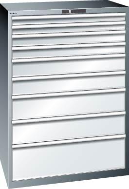 Schubladenschrank 54x36E
B1023xT725xH1450mm
NCS 6502-S/RAL7035 - Detail 1