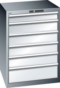 Schubladenschrank 36x36E
B717xT725xH1000mm
RAL 7035 - Detail 1
