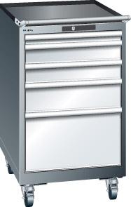 Schubladenschrank 27x36E
B564xT725xH990mm
RAL 5012 - Detail 1