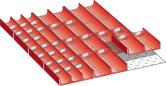 Muldeneinsatz-Set
für FH 50 mm 27x36 E
2-tlg,12 Mulden,30 Wände - Detail 1