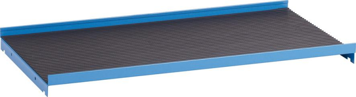 Ablage zu NC-Wagen
mit PVC-Rillenmatte
36x36 E RAL 5012 - Detail 1