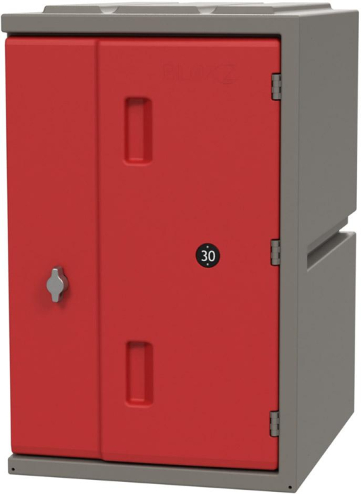 Kunststoff-Schließfach
B385xT470xH610 mm
Tür rot - Detail 1