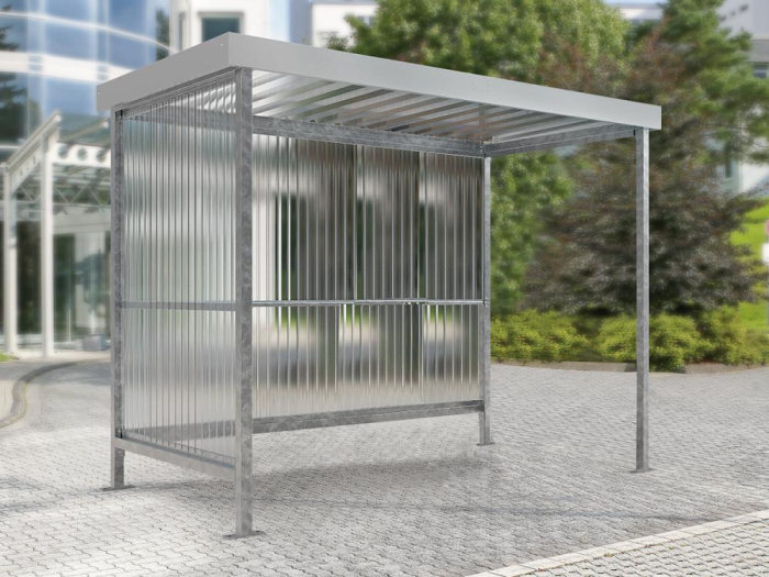 Raucherunterstand Jena
Maxi B2960xT1580xH2360mm
verzinkt - Detail 1